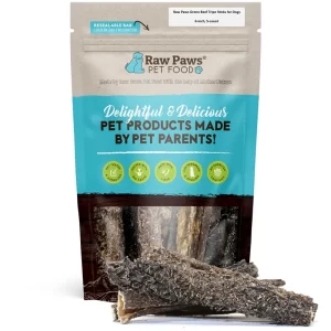 6-inch Beef Green Tripe Sticks, 5 ct